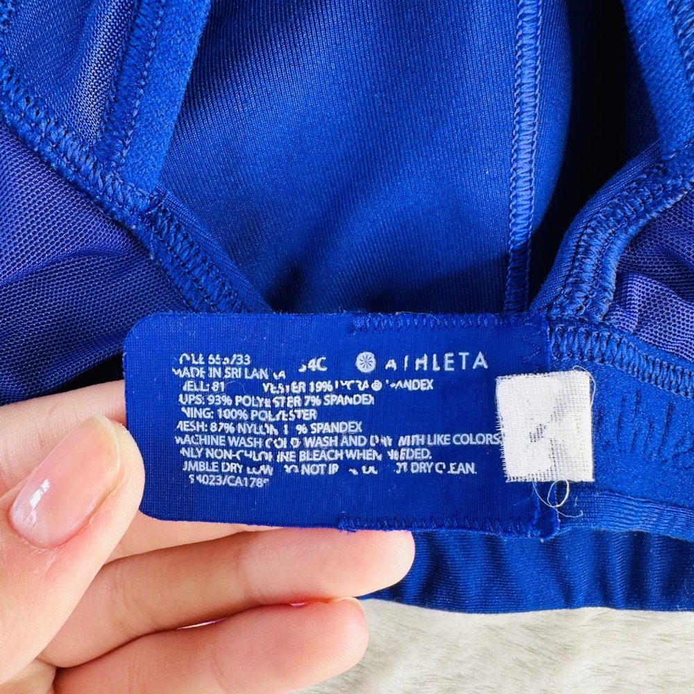 Athleta Bra Womens 34C Sports Racerback Wireless Support - Picture 3 of 8